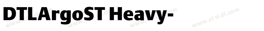 DTLArgoST Heavy字体转换